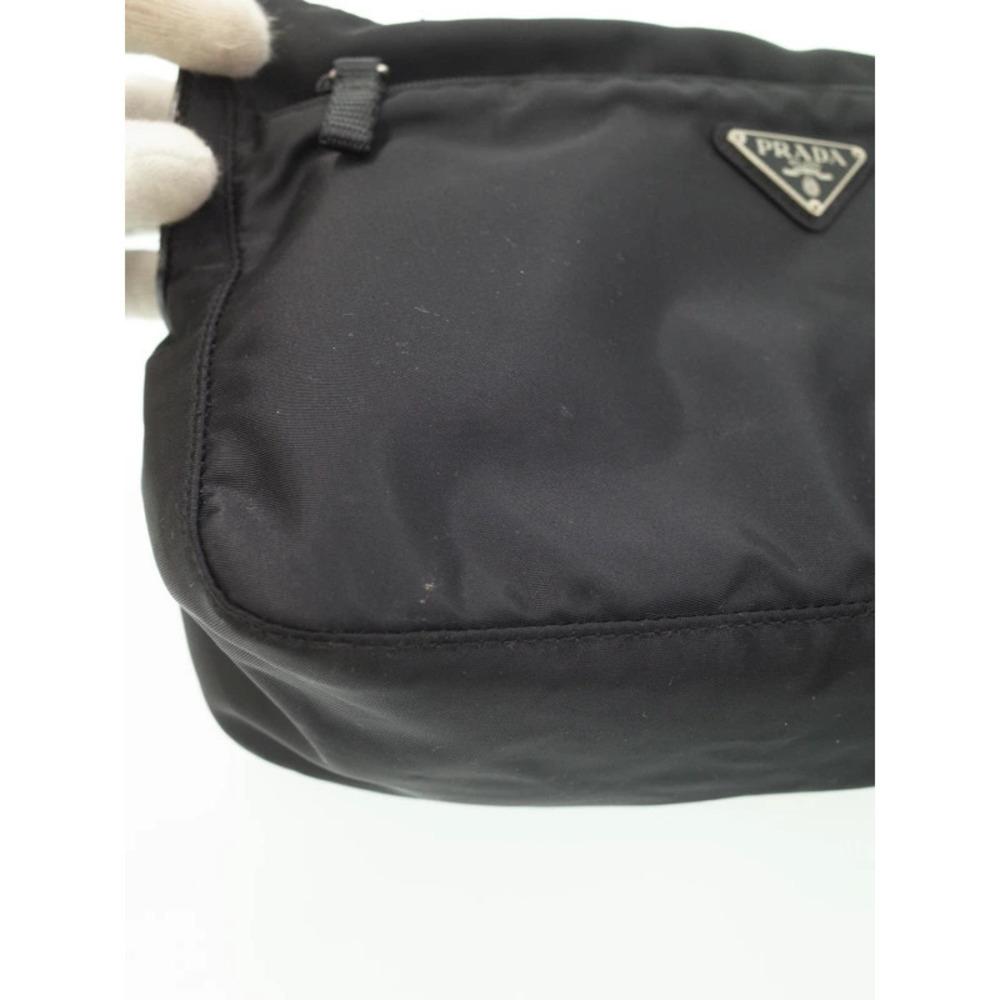 Prada Front Zip Messenger Bag Black Tessuto - Picture 4 of 9